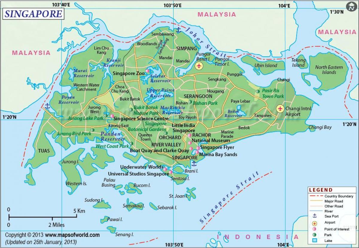 Singapore på kartan