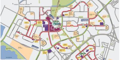 Karta över cykling Singapore