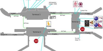 Karta över Singapore flygplats