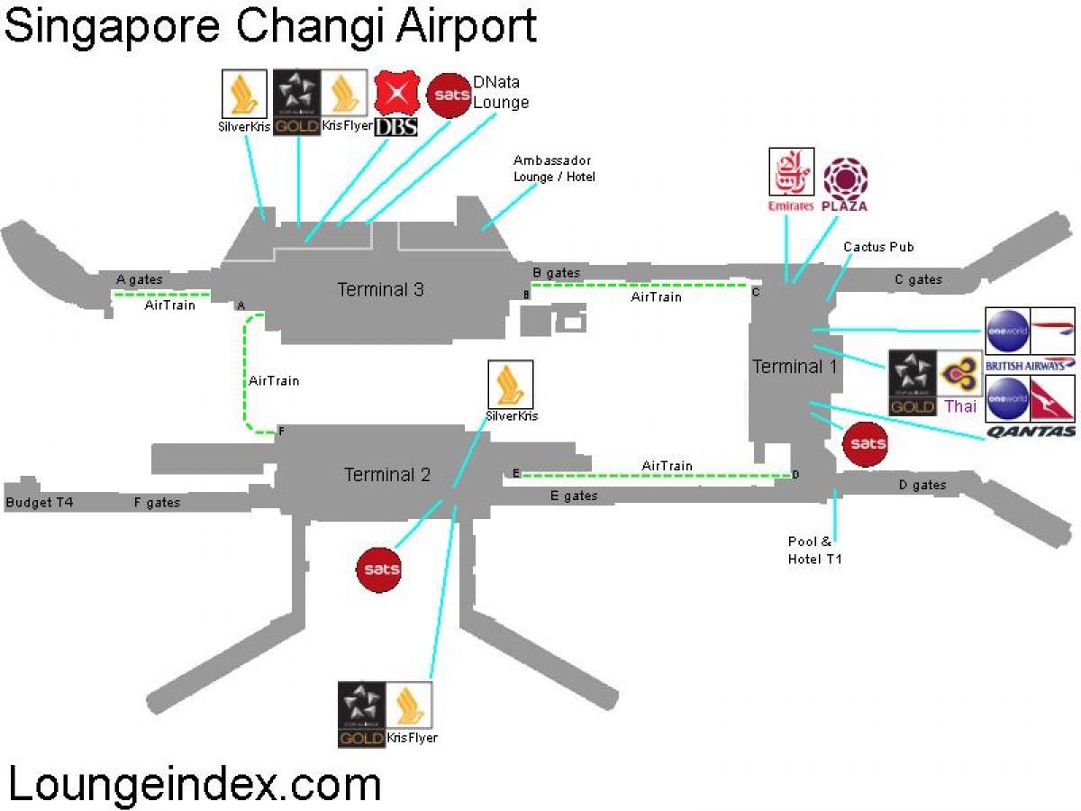 karta över Singapore flygplats