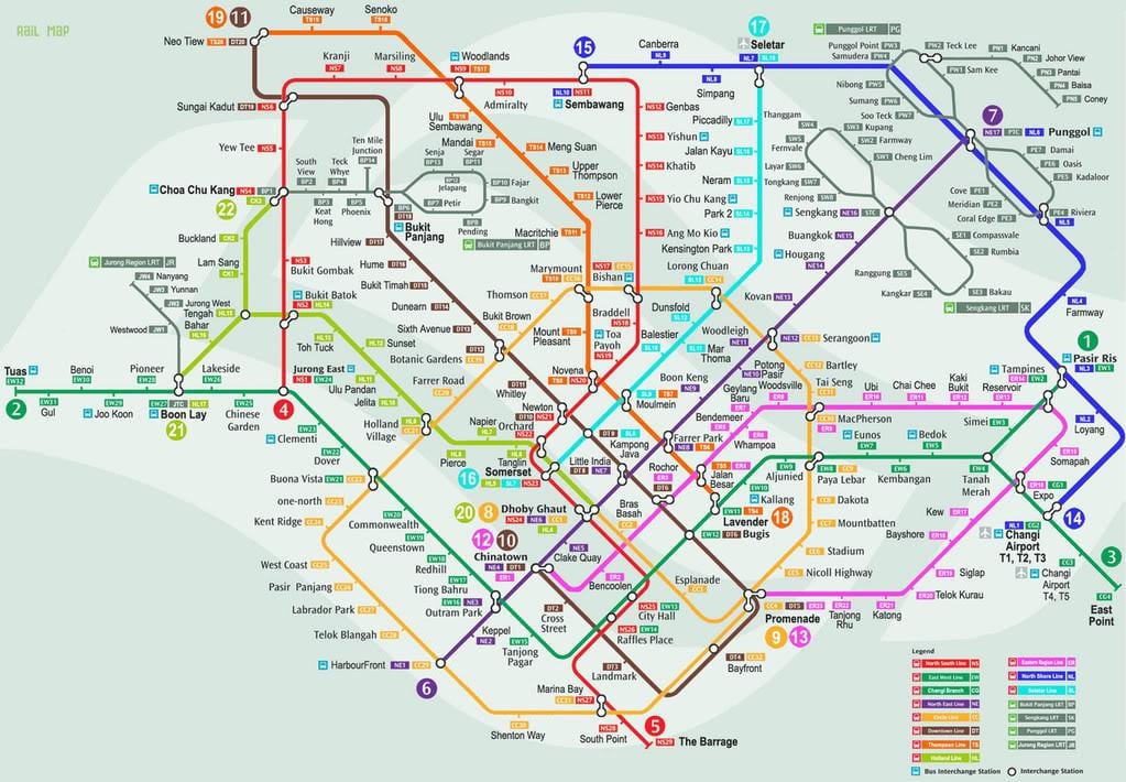 smrt Singapore karta