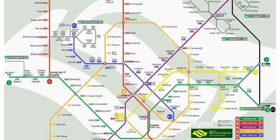 Singapore mrt linje karta